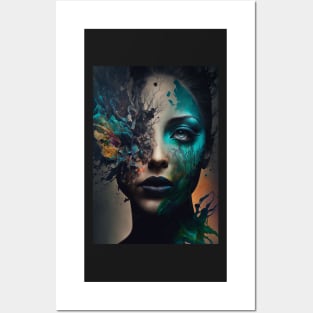 Abstract Female Portrait Posters and Art